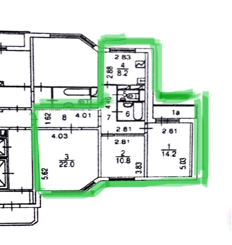 3-комнатная квартира, 73 м² - фото 17