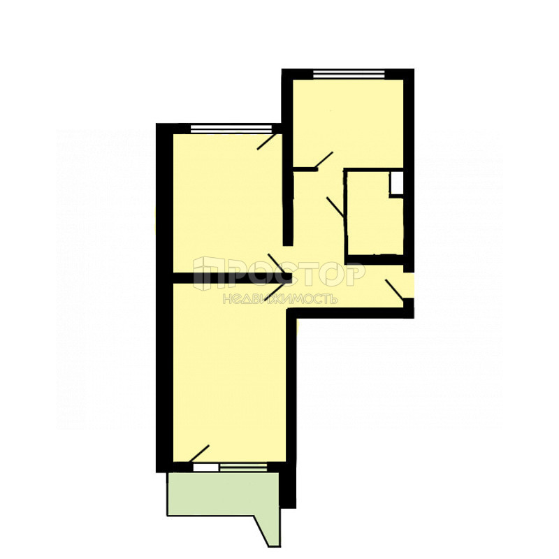 2-комнатная квартира, 57.9 м² - фото 14