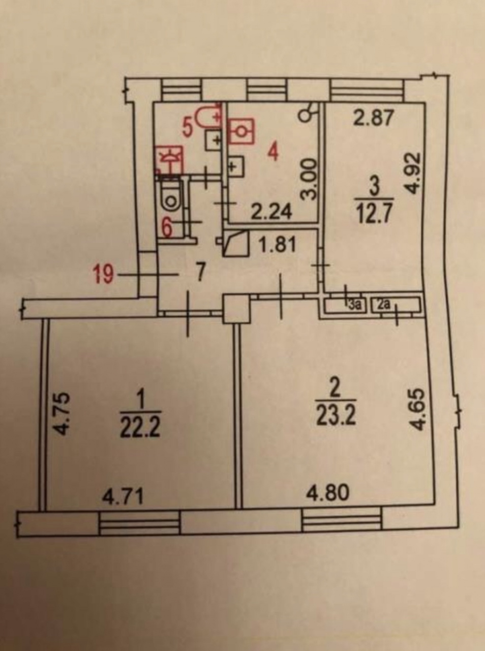 3-комнатная квартира, 79 м² - фото 4