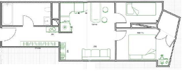 2-комнатная квартира, 47 м² - фото 23