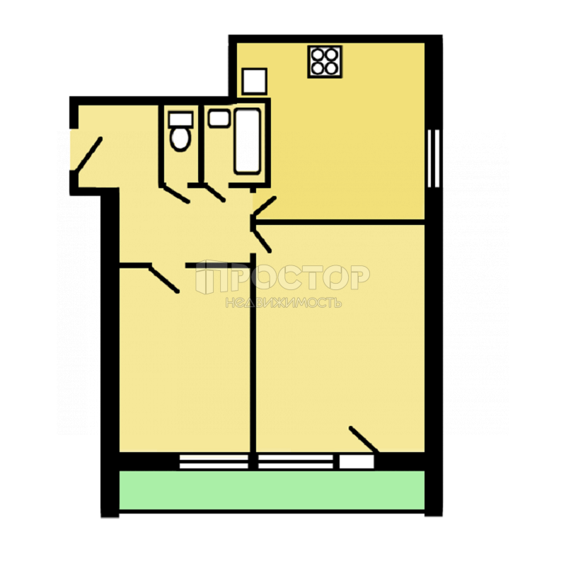 2-комнатная квартира, 50.1 м² - фото 5