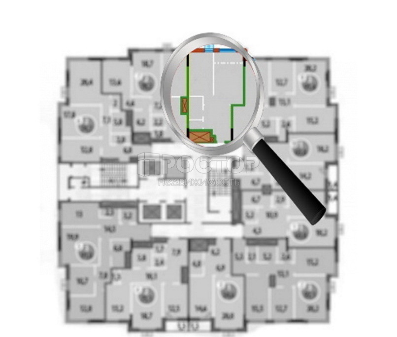 2-комнатная квартира, 64 м² - фото 16