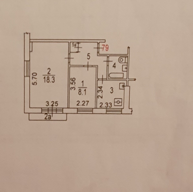 2-комнатная квартира, 41.2 м² - фото 13