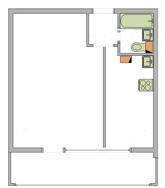 1-комнатная квартира, 38.3 м² - фото 5