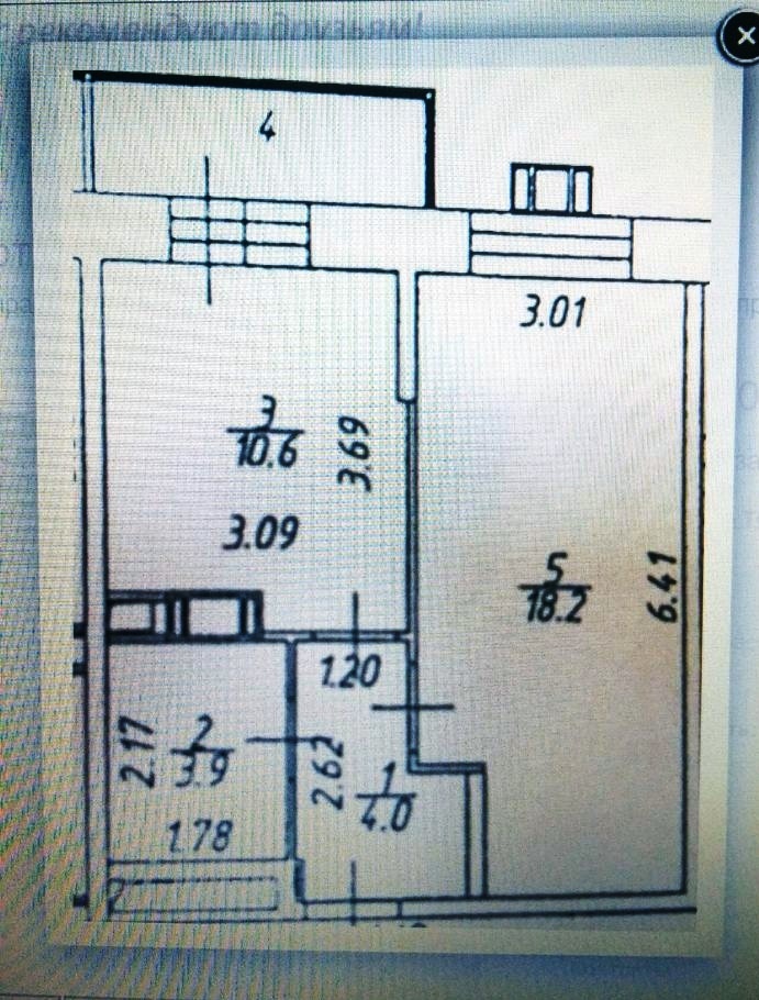 1-комнатная квартира, 38 м² - фото 12