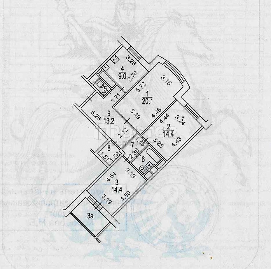 3-комнатная квартира, 81.2 м² - фото 29