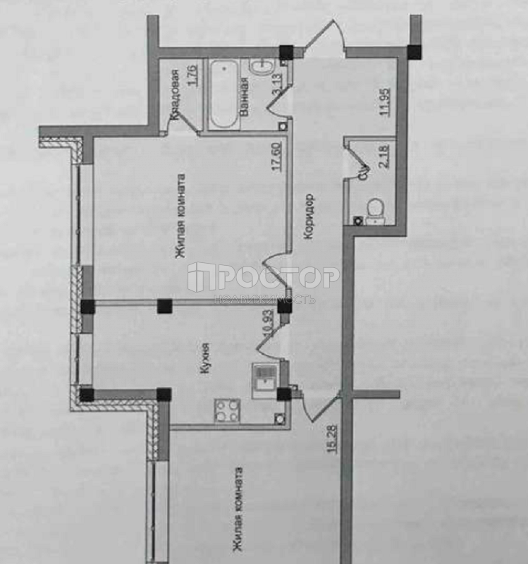 2-комнатная квартира, 62.6 м² - фото 20