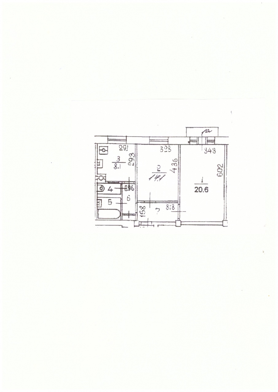 2-комнатная квартира, 54.9 м² - фото 12