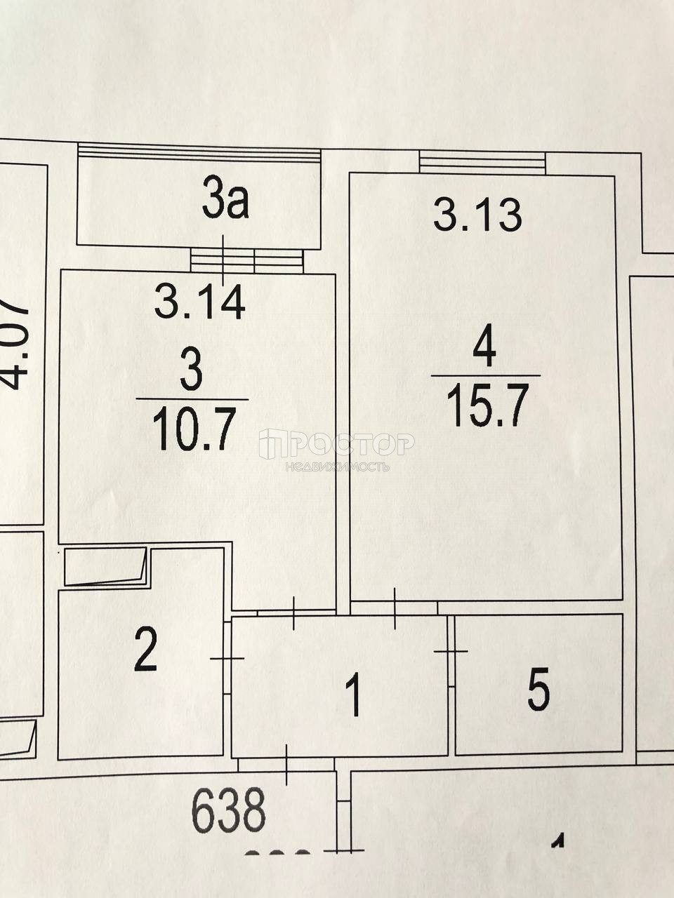 1-комнатная квартира, 38.4 м² - фото 20