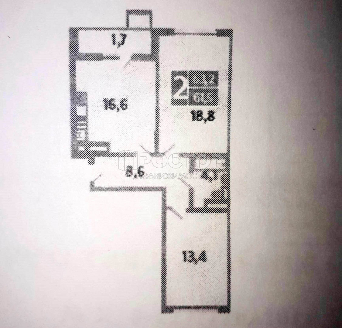 2-комнатная квартира, 62 м² - фото 21