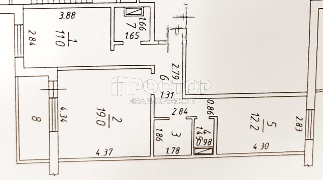 2-комнатная квартира, 60 м² - фото 17