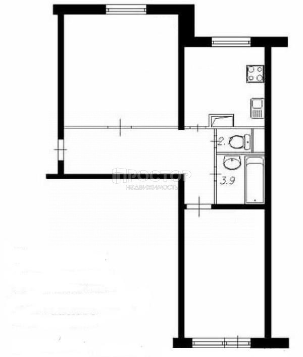 2-комнатная квартира, 53 м² - фото 7