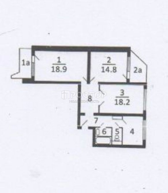 3-комнатная квартира, 82 м² - фото 15