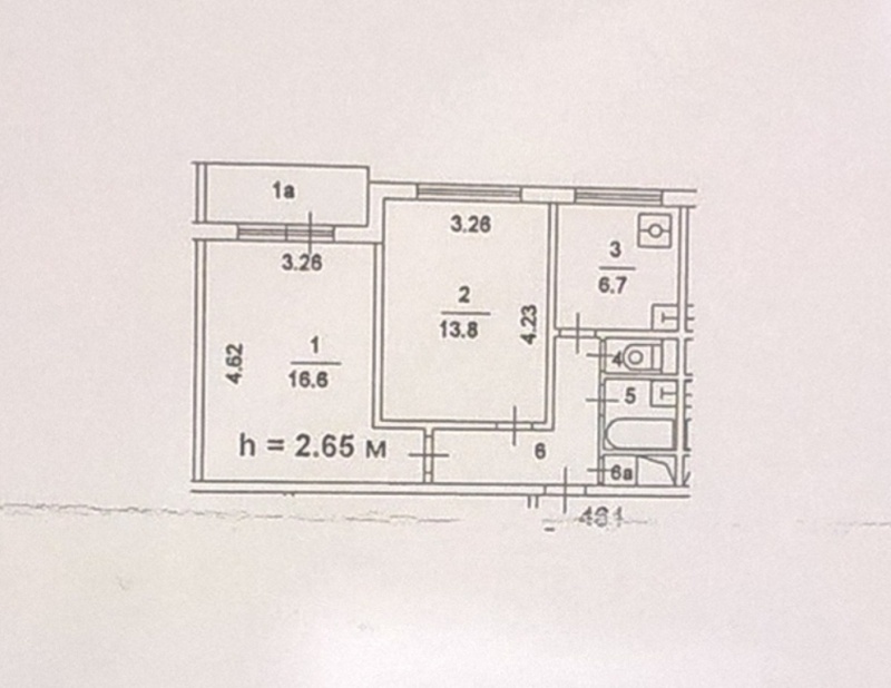 2-комнатная квартира, 46 м² - фото 22