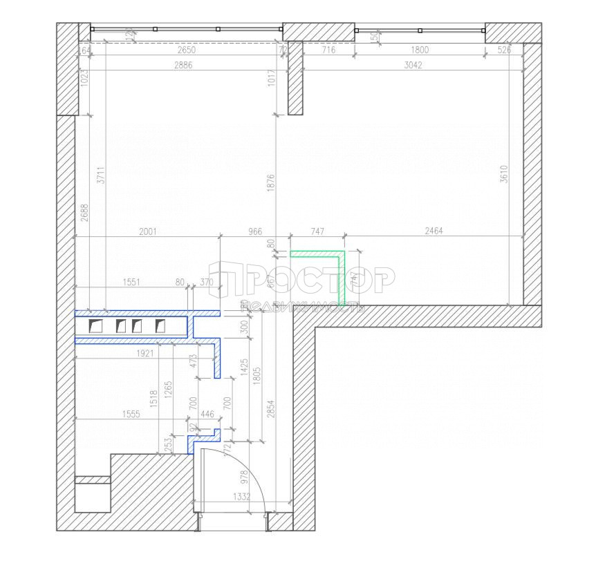 Студия, 29.3 м² - фото 26