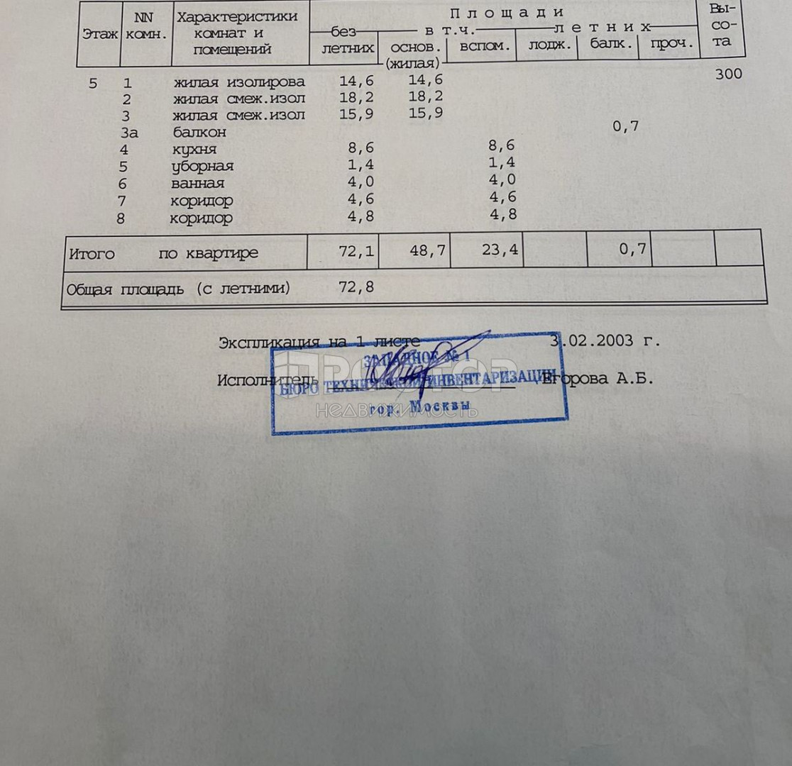 3-комнатная квартира, 72.1 м² - фото 25