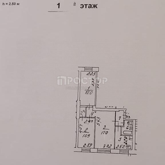 3-комнатная квартира, 54.8 м² - фото 12