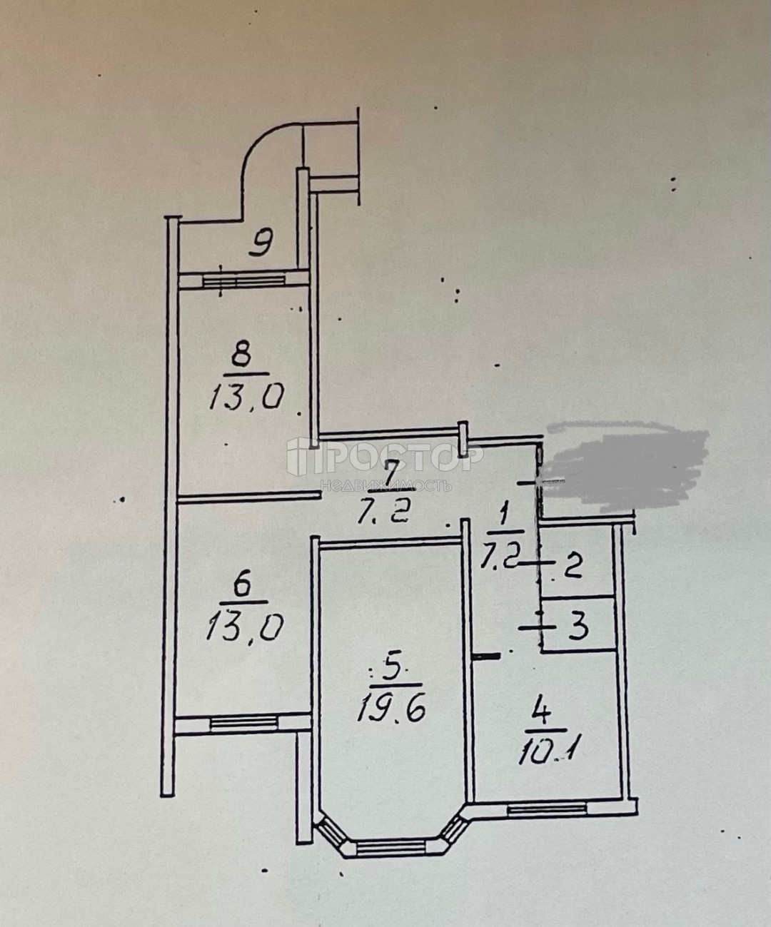 3-комнатная квартира, 75.8 м² - фото 24