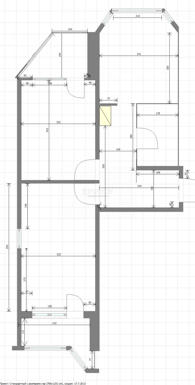 2-комнатная квартира, 58.7 м² - фото 7