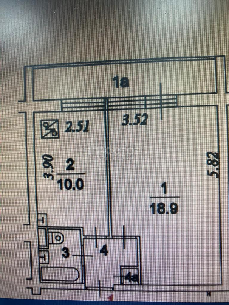 1-комнатная квартира, 36 м² - фото 12