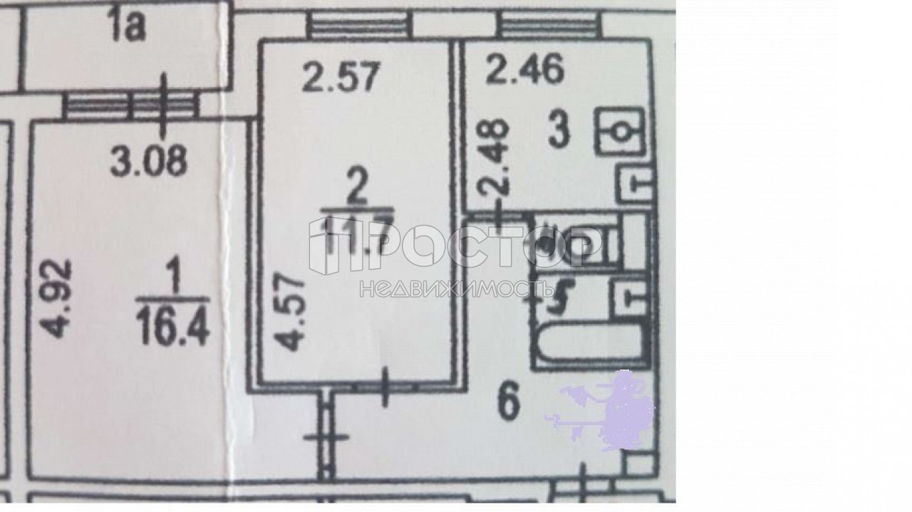 2-комнатная квартира, 45.8 м² - фото 16