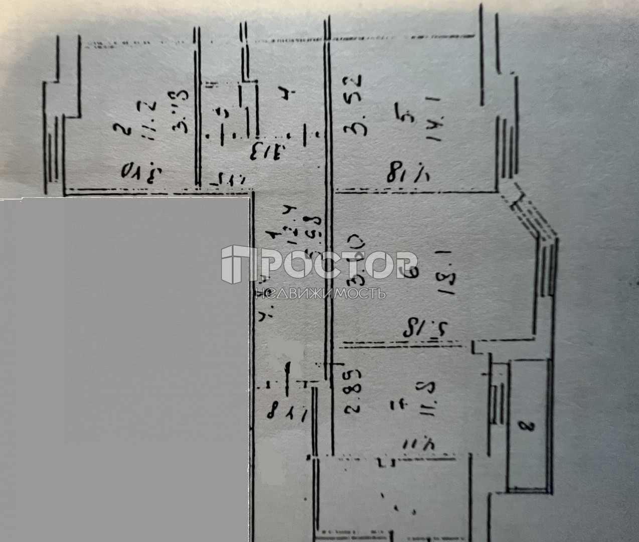 3-комнатная квартира, 72.7 м² - фото 19