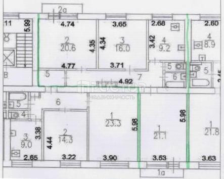 3-комнатная квартира, 84 м² - фото 17