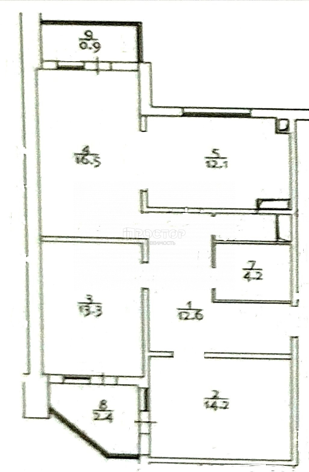 3-комнатная квартира, 74.6 м² - фото 21