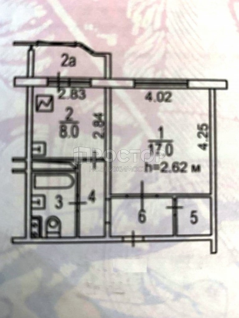 1-комнатная квартира, 37.8 м² - фото 16