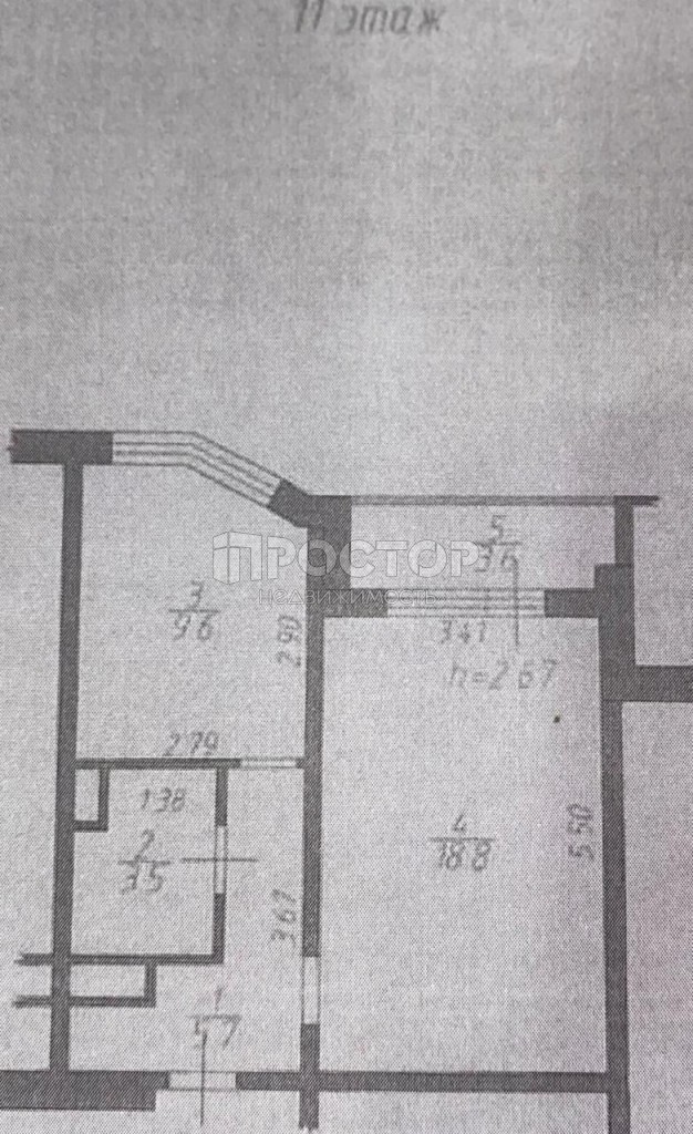 1-комнатная квартира, 40 м² - фото 13