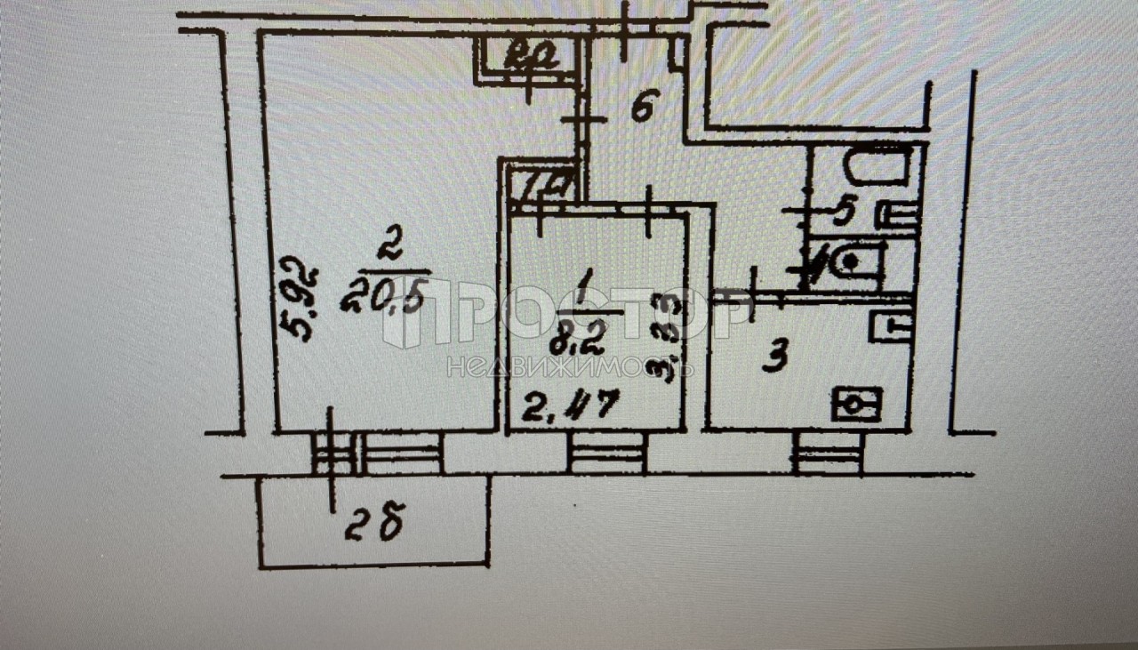 2-комнатная квартира, 44.9 м² - фото 7