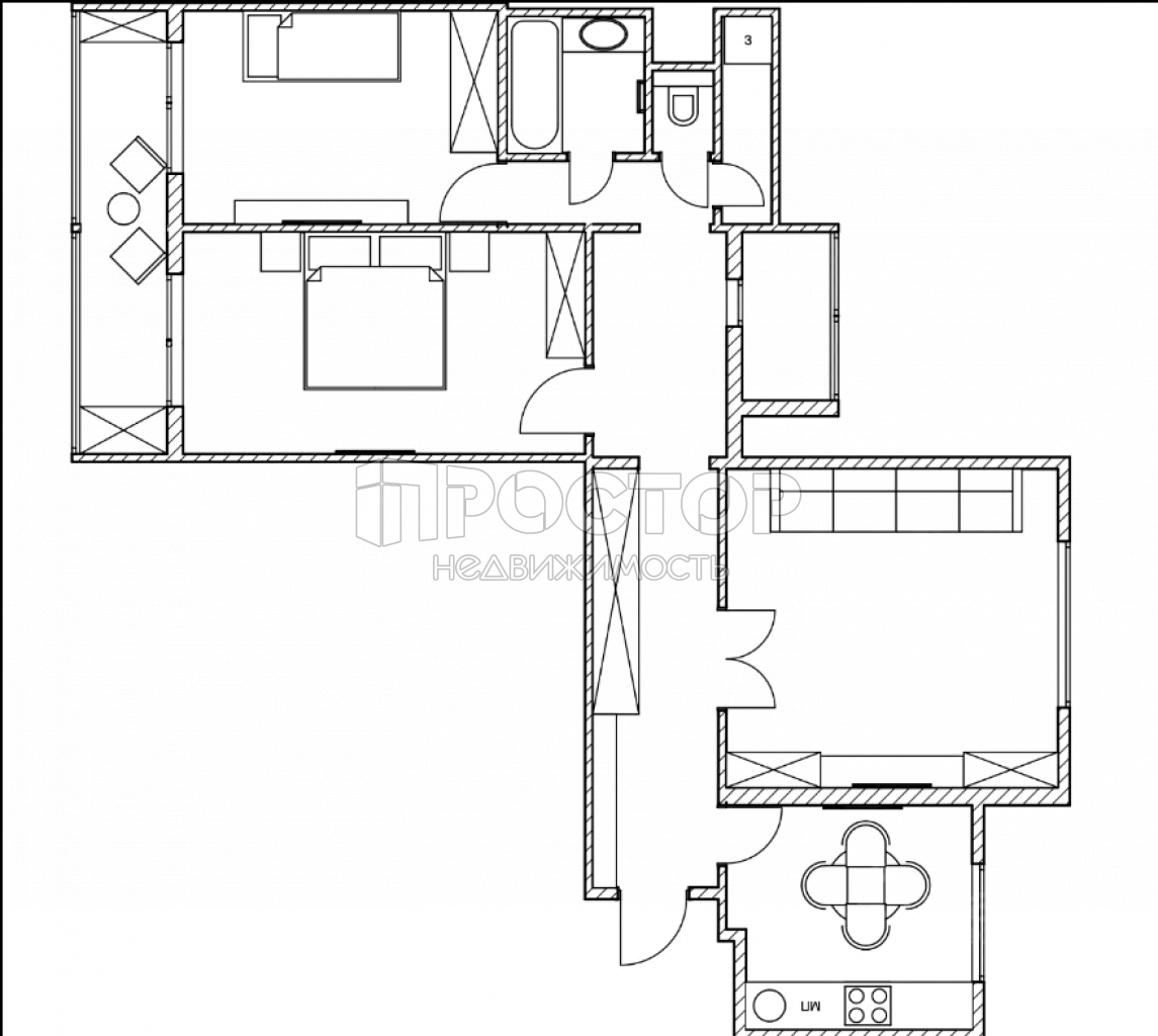 3-комнатная квартира, 84 м² - фото 28