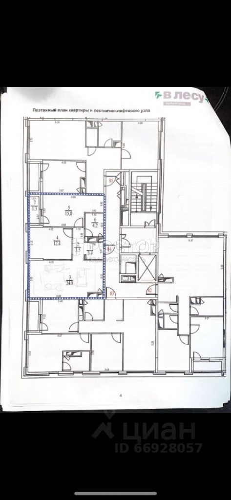 2-комнатная квартира, 63 м² - фото 16