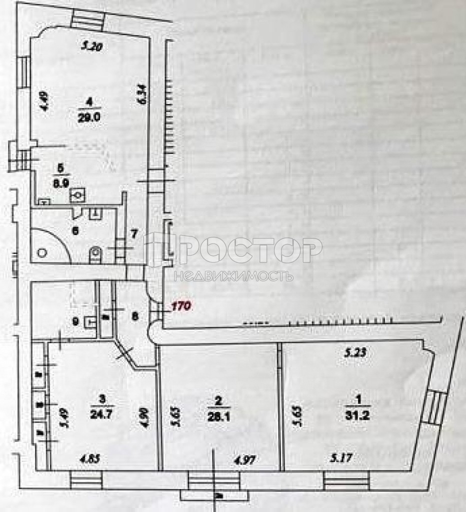 4-комнатная квартира, 151.7 м² - фото 27