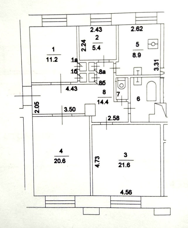 4-комнатная квартира, 90 м² - фото 12