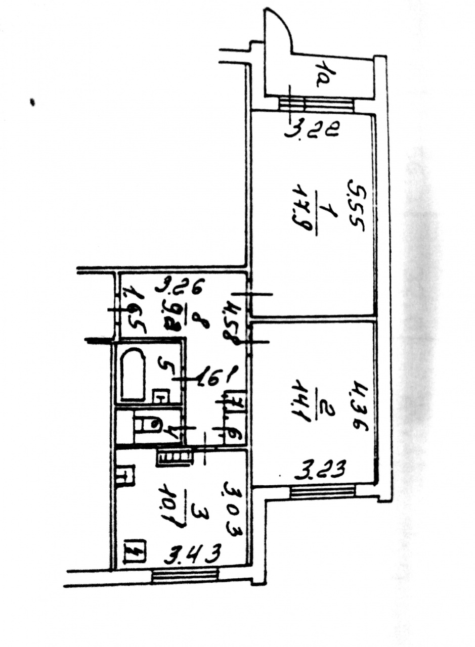 2-комнатная квартира, 58.1 м² - фото 3