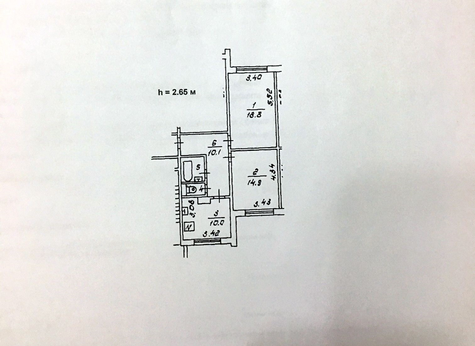 2-комнатная квартира, 58 м² - фото 18