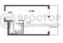 Студия, 28 м² - фото 45