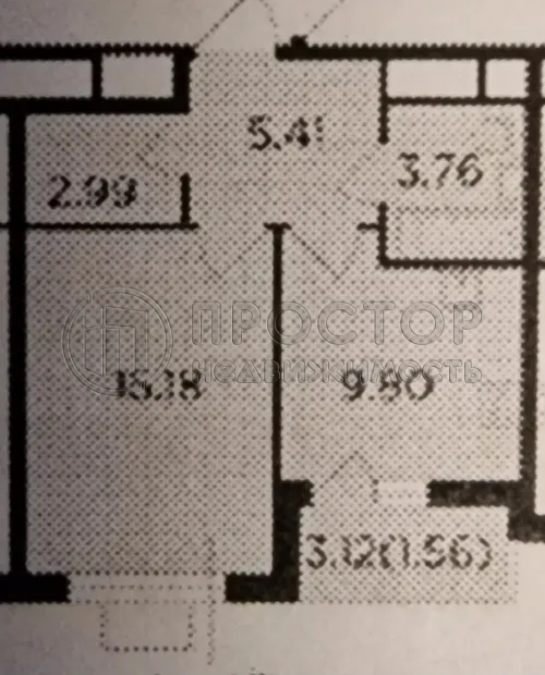 1-комнатная квартира, 38.7 м² - фото 17