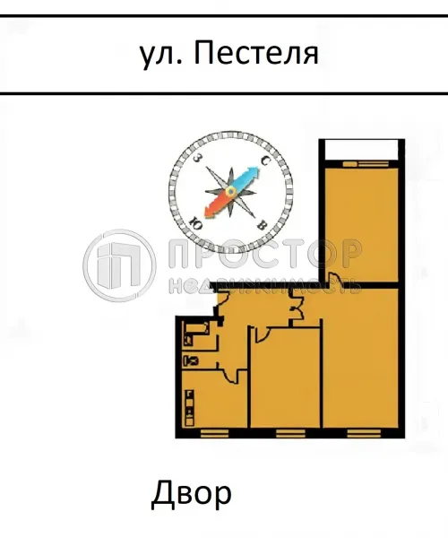 3-комнатная квартира, 58 м² - фото 35