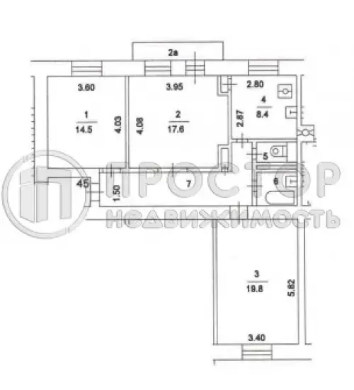 3-комнатная квартира, 80 м² - фото 17