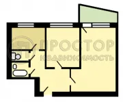 2-комнатная квартира, 45.7 м² - фото 31