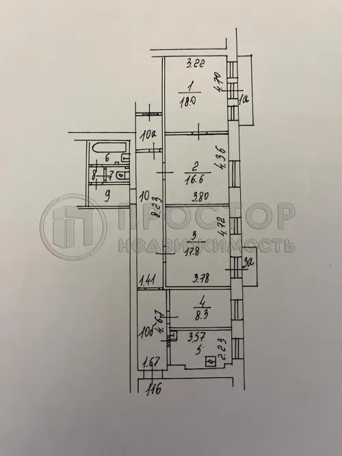 4-комнатная квартира, 103 м² - фото 20