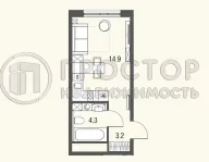 Студия, 22.4 м² - фото 21