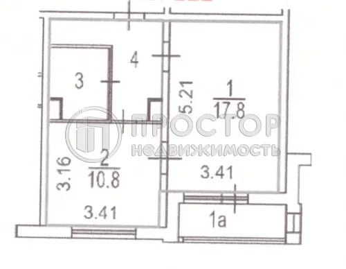 1-комнатная квартира, 38.2 м² - фото 22