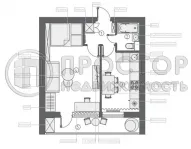 1-комнатная квартира, 34.3 м² - фото 28