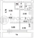 1-комнатная квартира, 34.3 м² - фото 29