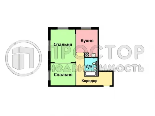 2-комнатная квартира, 55 м² - фото 12