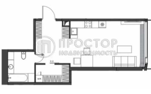 Студия, 44.7 м² - фото 5