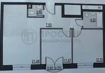 2-комнатная квартира, 60.5 м² - фото 13